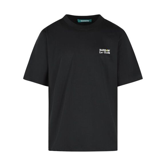 Barrow 'Club' Black Cotton T-Shirt Men